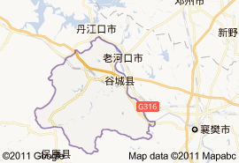 穀城縣地圖