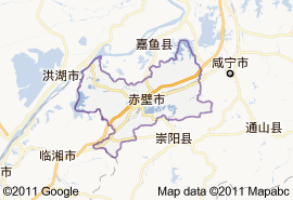 赤壁市地圖