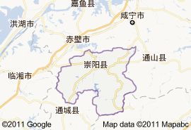 崇陽縣地圖