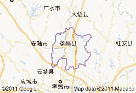 孝昌縣地圖