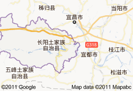 長陽土家族自治縣地圖
