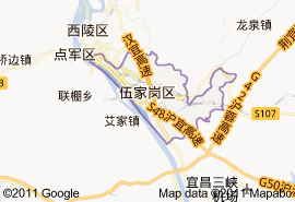 伍家崗區地圖
