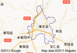衡東縣地圖