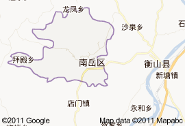 南嶽區地圖