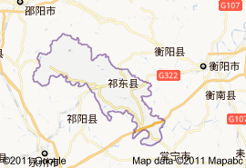 祁東縣地圖