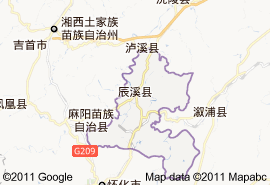 辰溪縣地圖