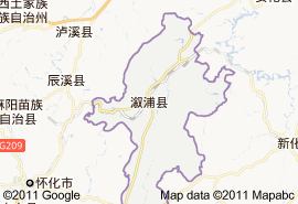 漵浦縣地圖
