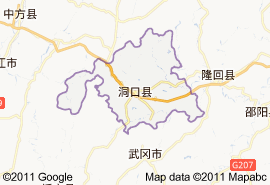 洞口縣地圖