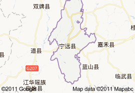 寧遠縣地圖