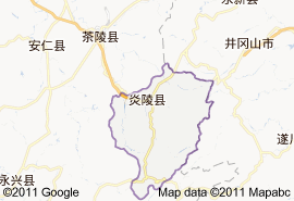 炎陵縣地圖