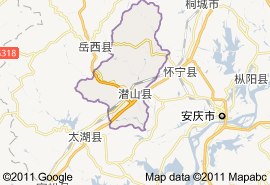 潛山縣地圖