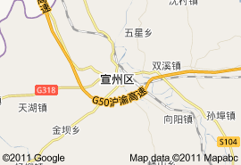 宣城市地圖