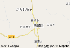 慶陽市地圖