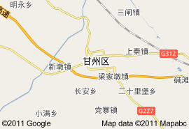 張掖市地圖