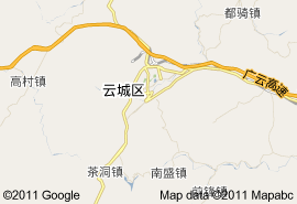 雲浮市地圖