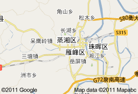 衡陽市地圖