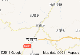 湘西土家族苗族自治州地圖