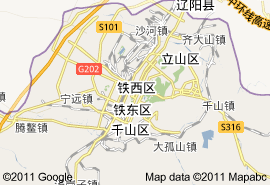 鞍山市地圖