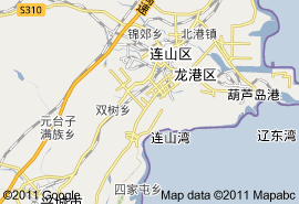 葫蘆島市地圖