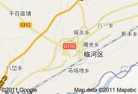 巴彥淖爾市地圖