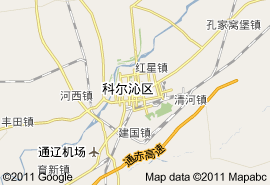 通遼市地圖