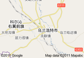 興安盟地圖
