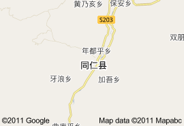 黃南藏族自治州地圖