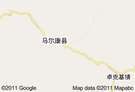阿壩藏族羌族自治州地圖
