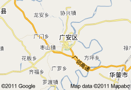 廣安市地圖