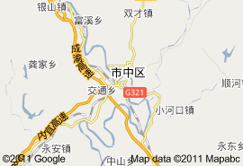 內江市地圖