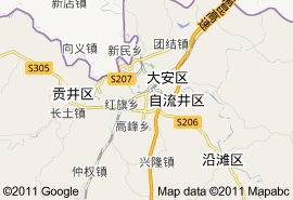 自貢市地圖