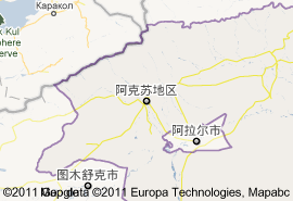 阿克蘇地區地圖