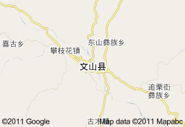 文山壯族苗族自治州地圖