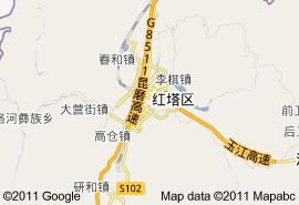 玉溪市地圖