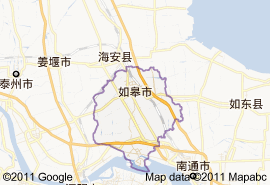如皋市地圖