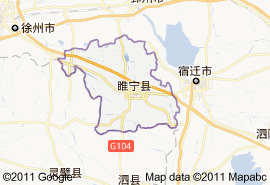 睢寧縣地圖