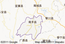 南豐縣地圖