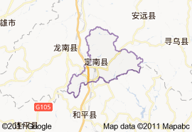 定南縣地圖