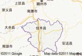 信豐縣地圖