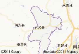 安義縣地圖