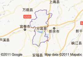分宜縣地圖