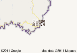 長白朝鮮族自治縣地圖