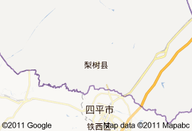梨樹縣地圖