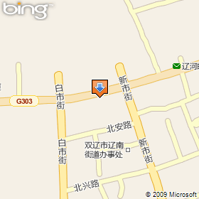 雙遼市地圖