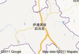 伊通滿族自治縣地圖