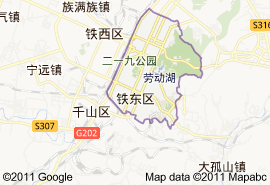 鐵東區地圖