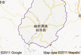 岫岩滿族自治縣地圖