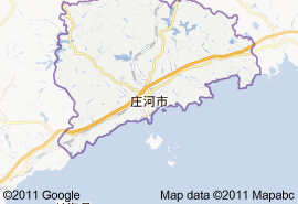 莊河市地圖