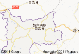 新賓滿族自治縣地圖