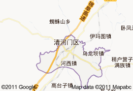 清河門區地圖